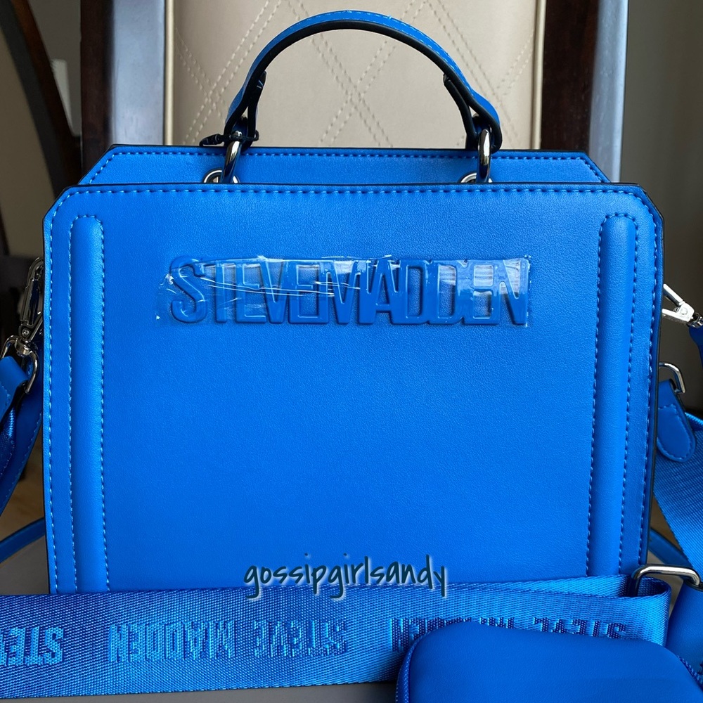 Steve Madden Blue Bevelyn Crossbody Handbag
